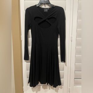 ASOS Petite Black Long Sleeve Dress size 6